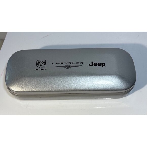 Leeds Dodge Chrysler Jeep Branded Pen Flashlight Tire Gauge Gift Set Metal Case - Picture 2 of 7